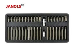 Wkład - zestaw bitów Torx 40el. CRV - wzmacniane